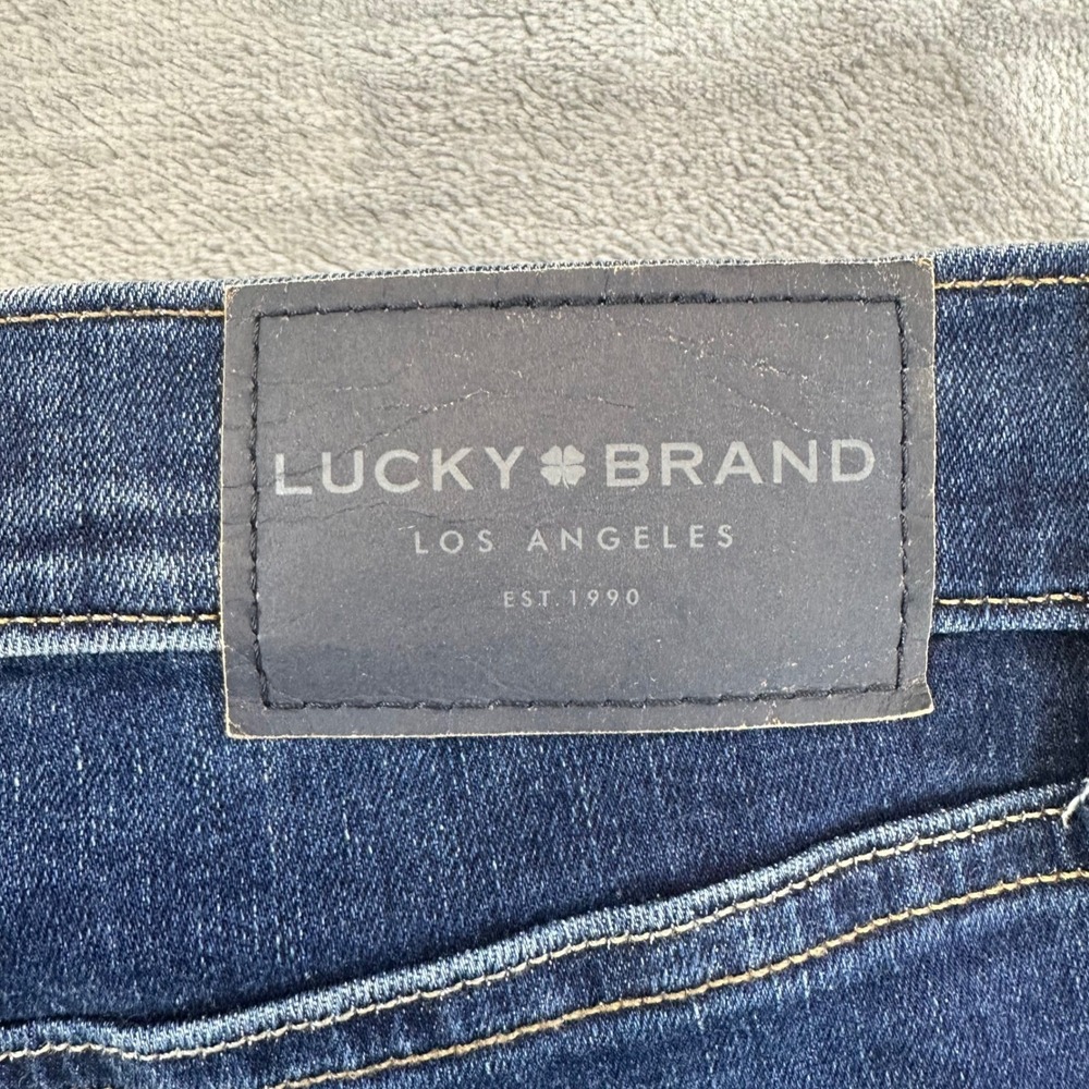Lucky Brand Ava Mid Rise Super Skinny Jeans Womens Size 0/25 Blue Dark Wash - Picture 3 of 8